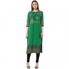 Riya Green Cotton BP Kurta